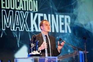Max Kenner speaking at Smithsonian's American Ingenuity Awards.