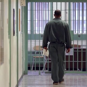 Inmate walking