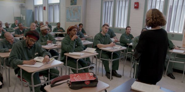 BPI Students in a classroom in a scene from 'College Behind Bars'.
