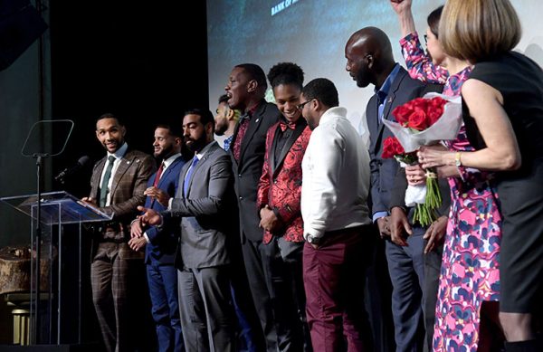 BPI alumni from the film and the filmmakers onstage at the Apollo Theater.