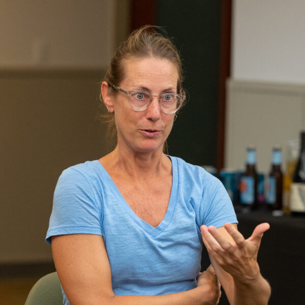 A photo of Emma Chaput speaking
