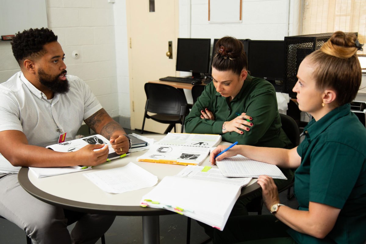 Students in class at Taconic Correctional Facility