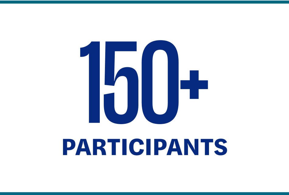 150 plus participants