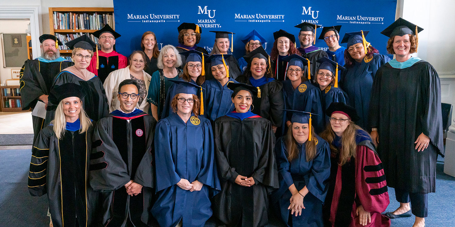 Consortium photo at Marian University in Indianapolis.